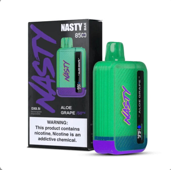 Nasty Bar 8500 Puffs – Aloe Grape