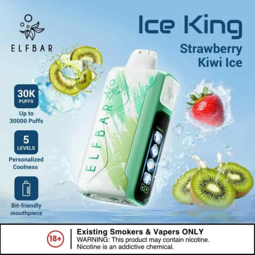 Elf Bar Ice King – Strawberry Kiwi Ice – 30K